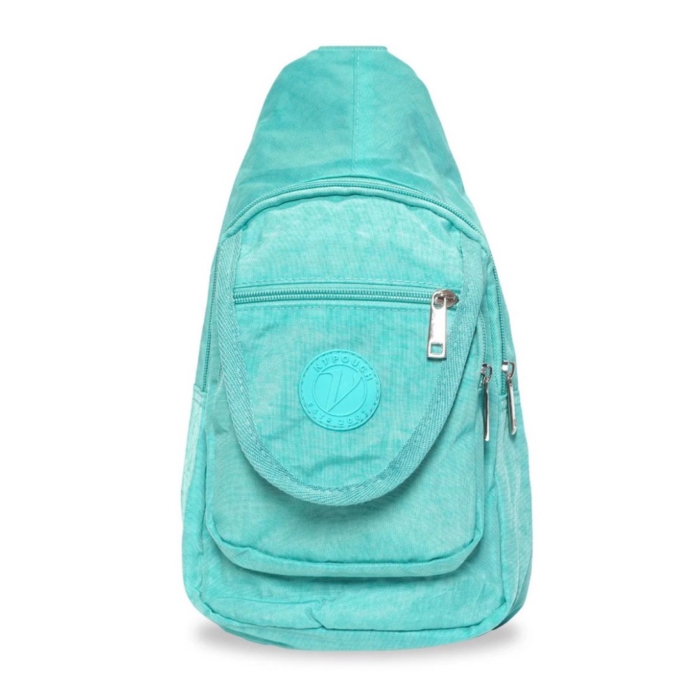 NuPouch Malibu Nylon Day Pack or Sling Bag in Mint or Turquoise